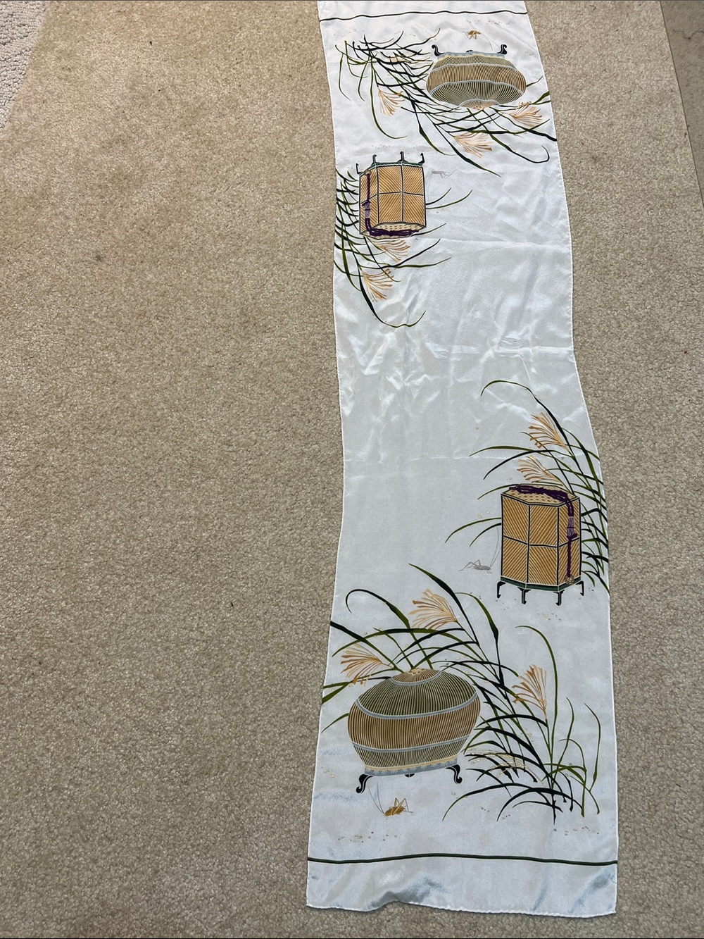Metropolitan Museum of Art Exclusive Silk Scarf Made in Japan 50” x 13”